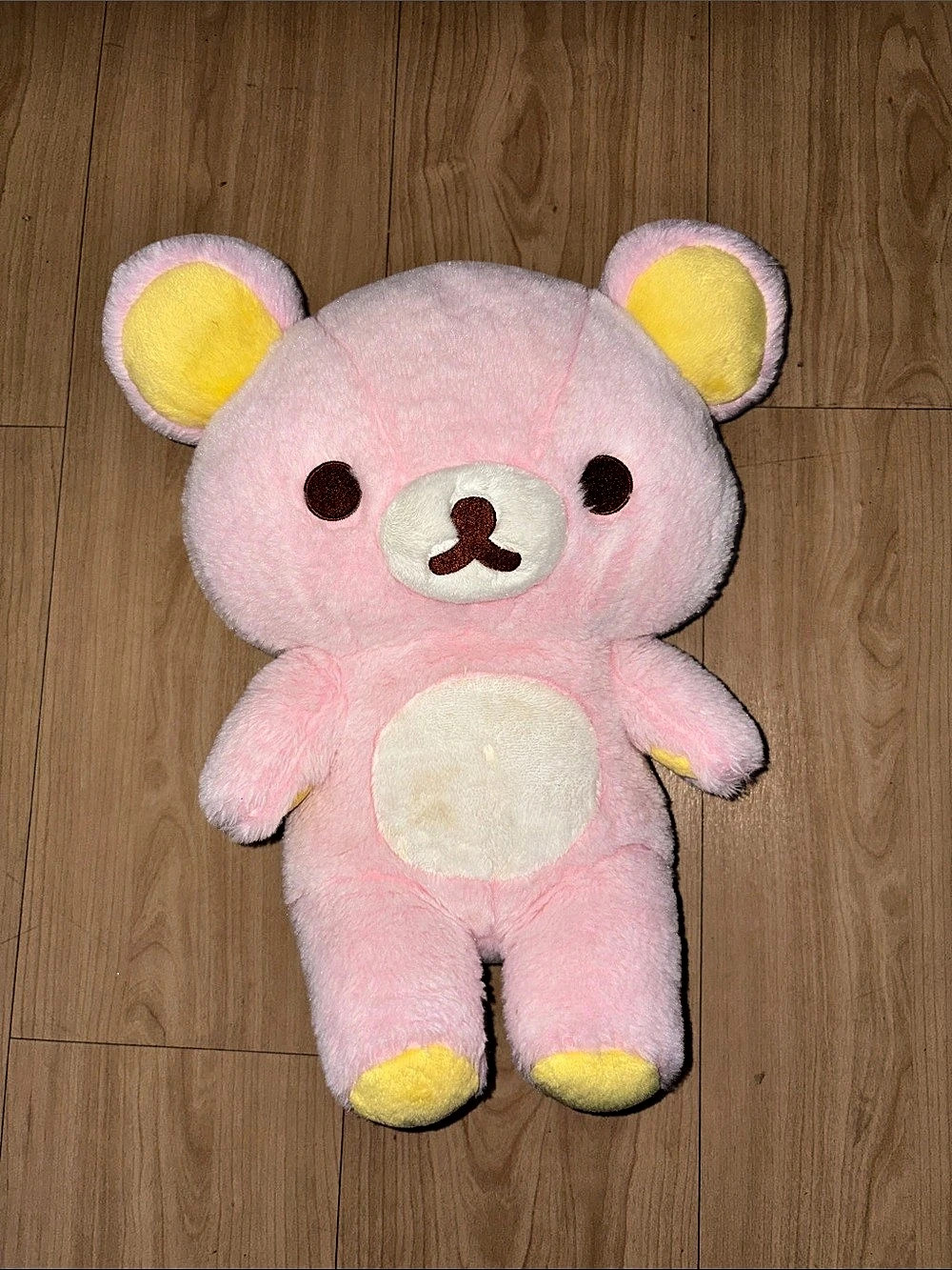 Rilakkuma bear plush Pink Toy zipper teddy
